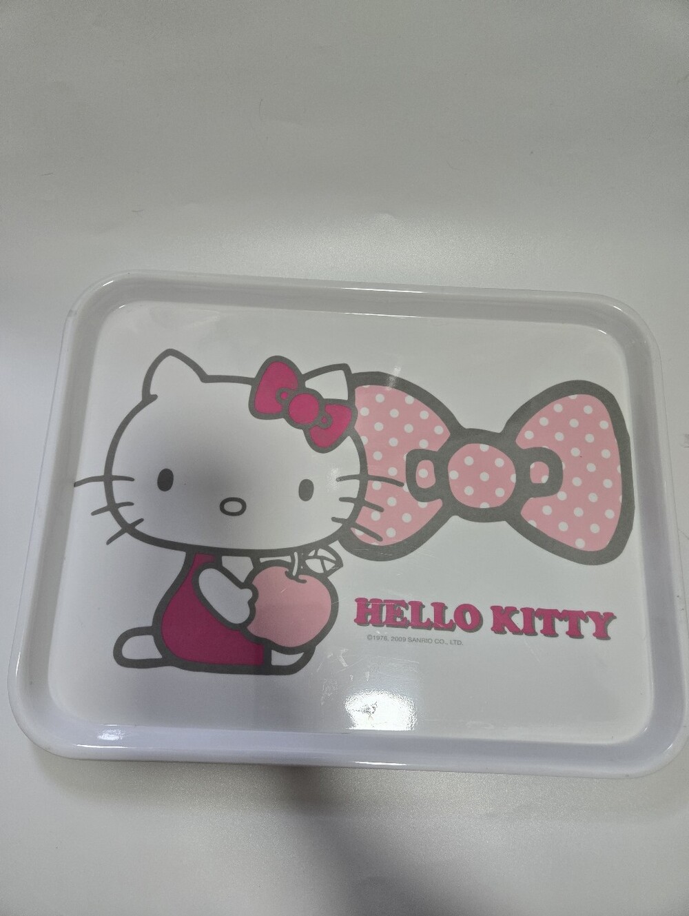 Hello Kitty 2009 Plastic Lunch Tray Sanrio